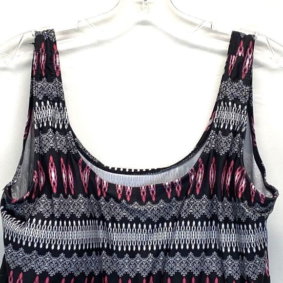 DANIFY Plus Size Swimsuit One Piece Size 52 Black Skirt Style XXL Stretch - Picture 2 of 6